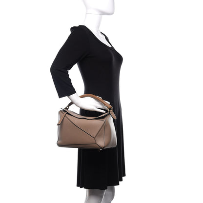 Loewe Calfskin Medium Puzzle Bag Sand Mink 2 of 10