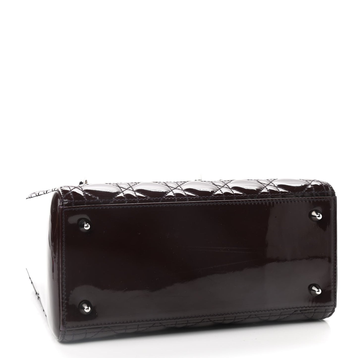 Patent Cannage Medium Lady Dior Purple