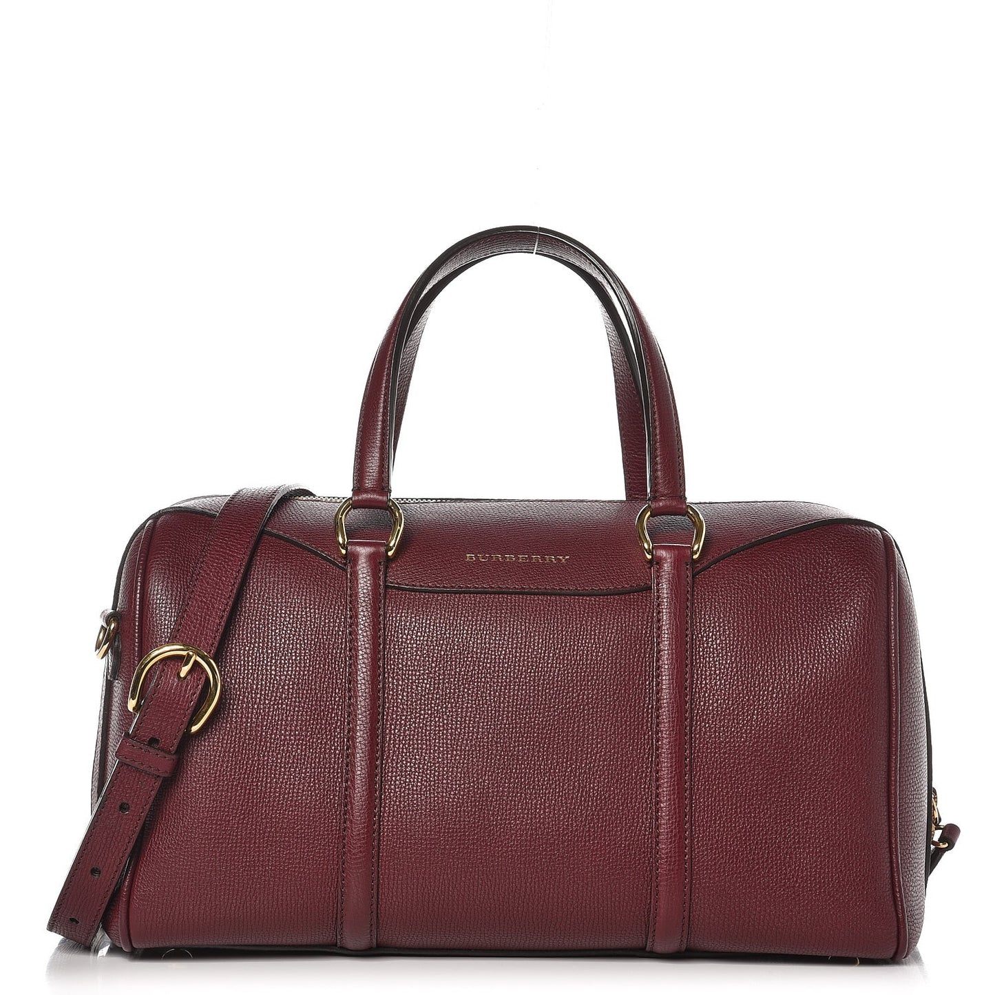 Derby Calfskin Medium Alchester Bowling Bag Mahogany Red