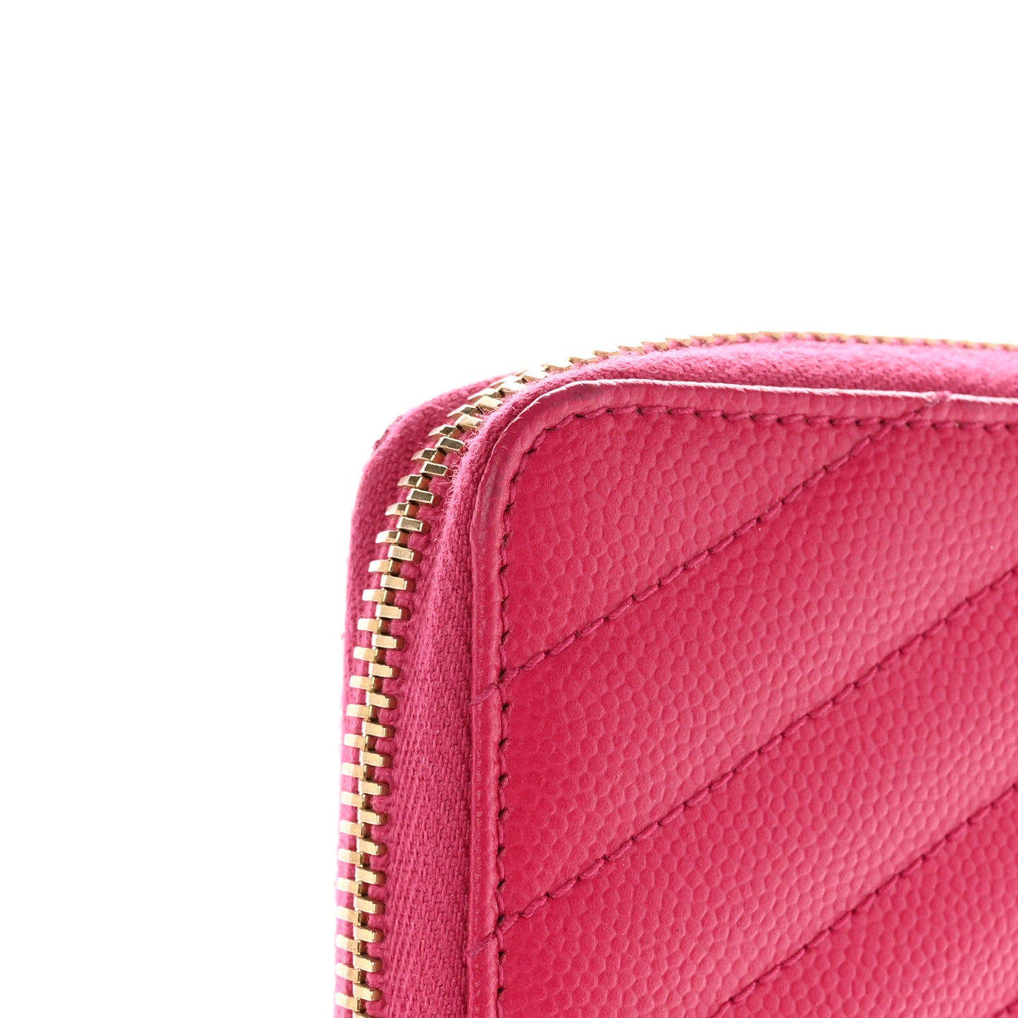 Grain De Poudre Matelasse Chevron Monogram Phone Wallet Pink