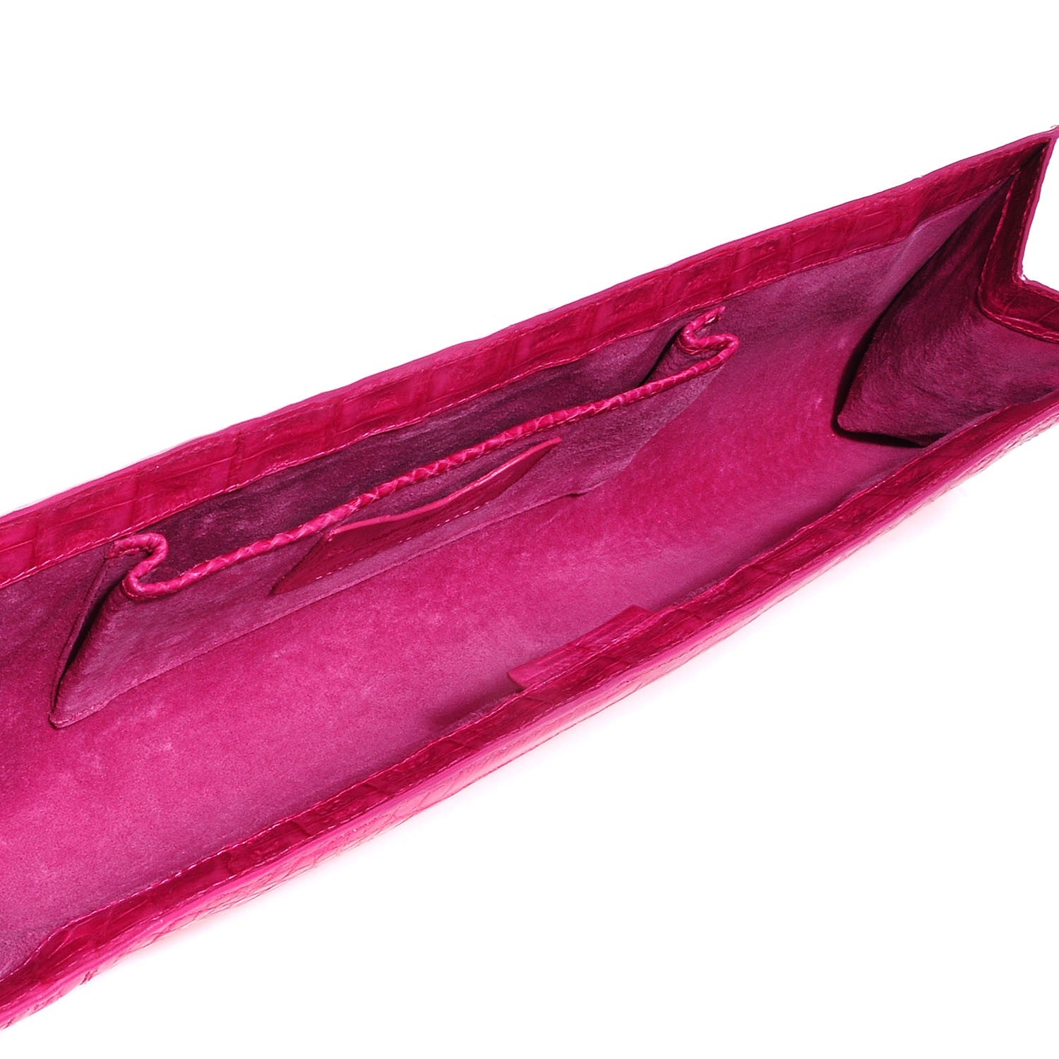 Nancy Gonzalez Crocodile Razor Clutch Pink 5 of 7