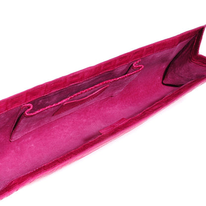 Nancy Gonzalez Crocodile Razor Clutch Pink 5 of 7