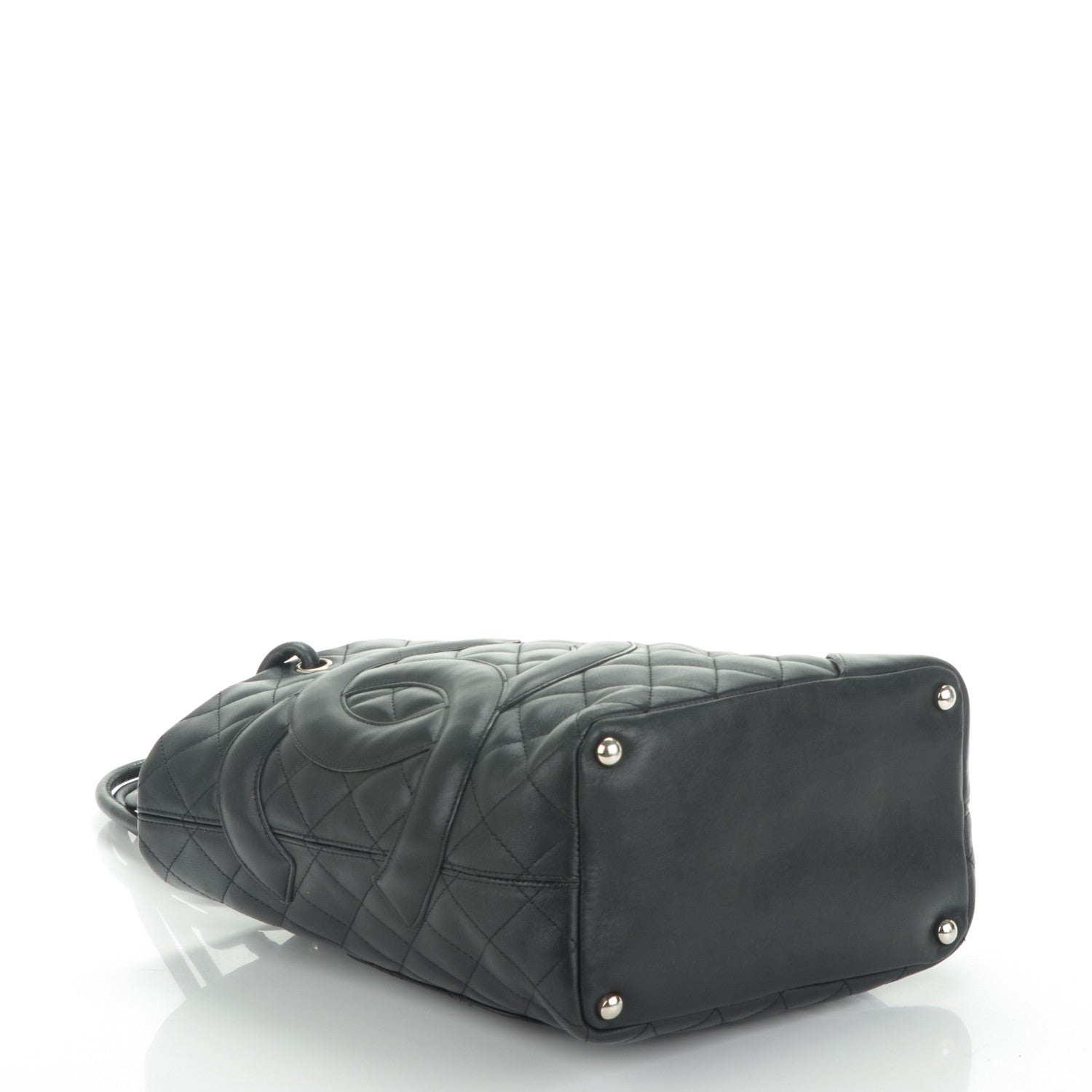 Chanel Calfskin Quilted Medium Cambon Tote Black 4 of 7