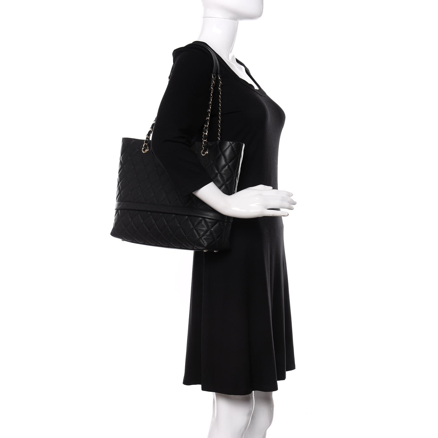 Chanel Caviar Quilted Rolled Up Tote Black 2 of 11