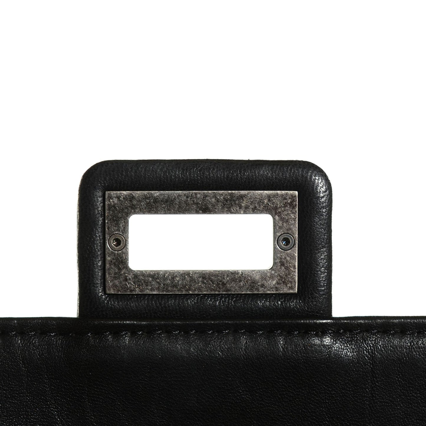 Washed Lambskin Maxi Take Away Flap Bag Black