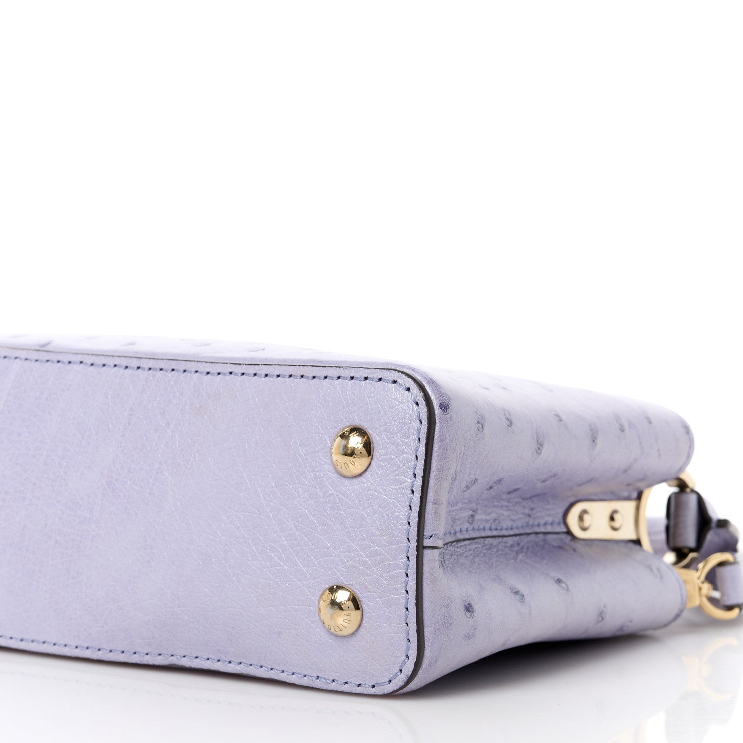 Louis Vuitton Ostrich Capucines Mini Grey 9 of 11
