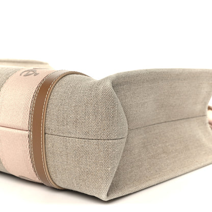 Chloe Linen Calfskin Medium Woody Ribbon Tote Blushy Beige 10 of 10