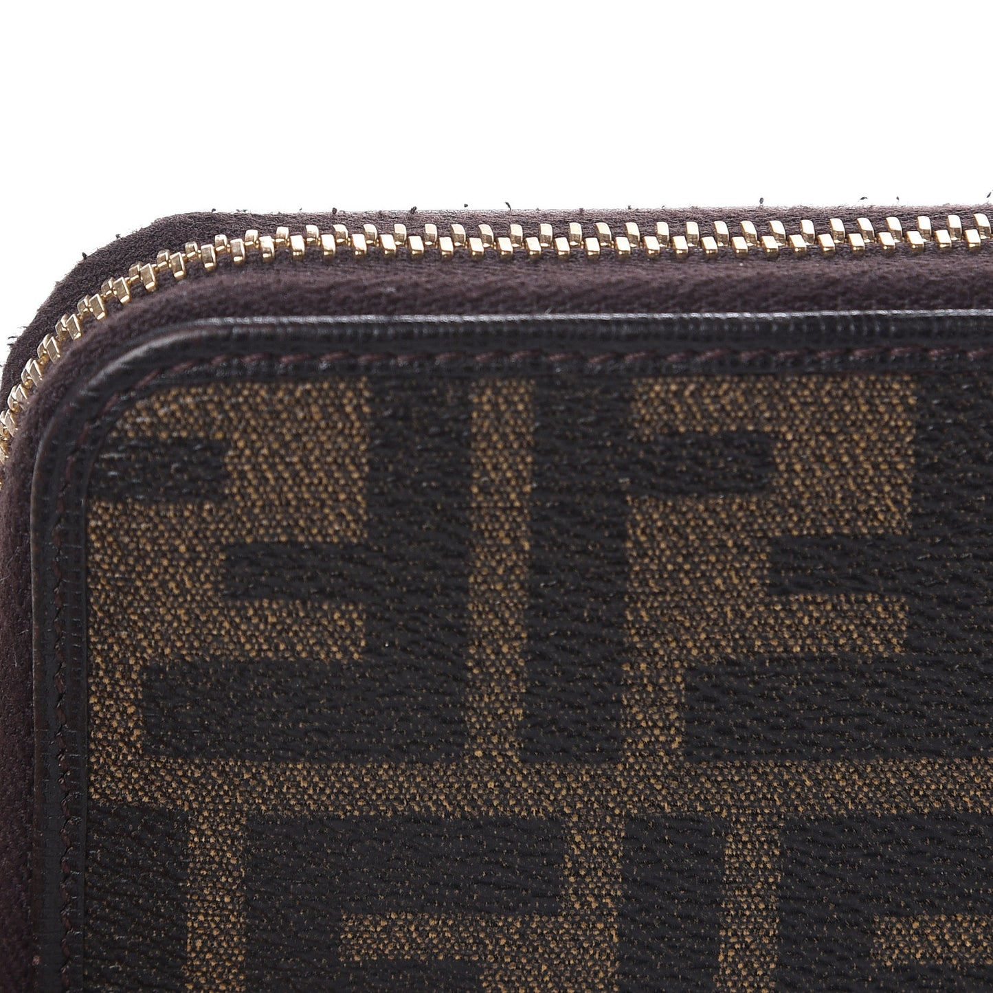 Zucca Spalmati Vitello Elite Zip Around Wallet Tobacco Ebano