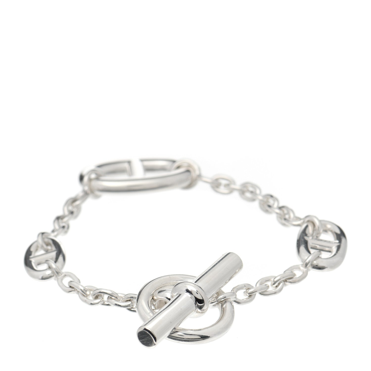 Hermes Sterling Silver Farandole Bracelet 3 of 4