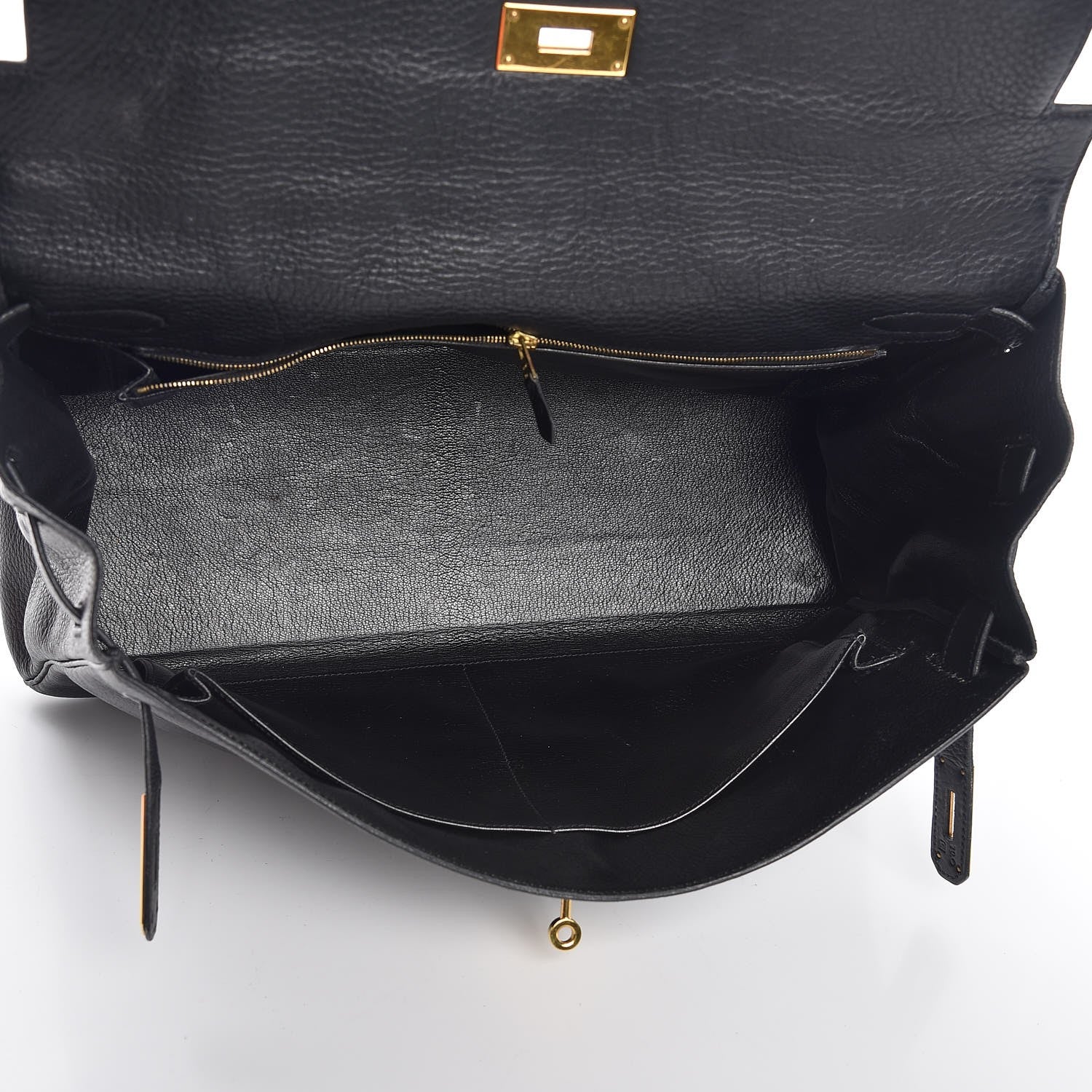 Hermes Taurillon Clemence Kelly 40 Black 9 of 35