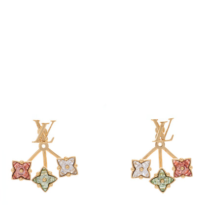 Louis Vuitton Metal Crystal Loulougram Earrings Multicolor 1 of 4