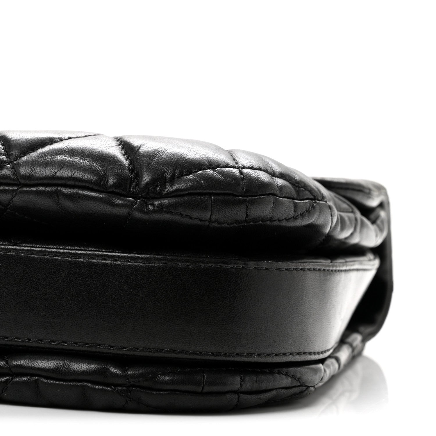 Chanel Lambskin Quilted Large Chanel 3 Flap Black 10 of 14