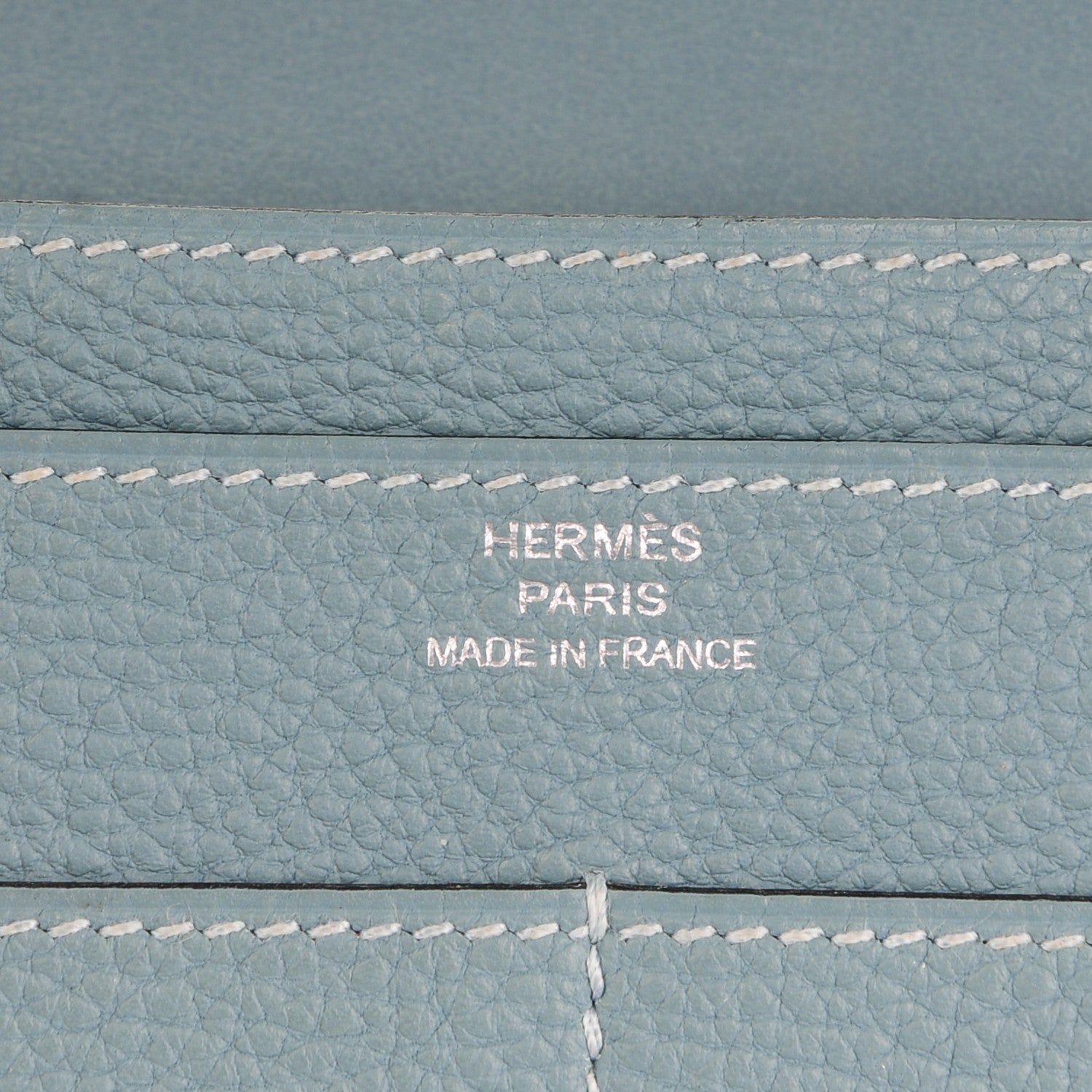 Hermes Togo Dogon Duo Wallet Ciel 6 of 9