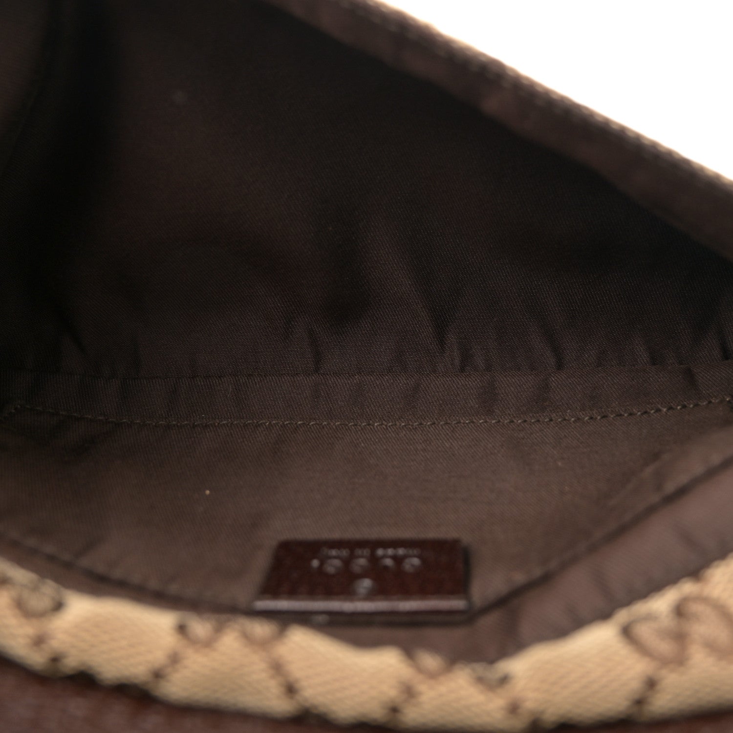 Gucci Monogram Web Belt Pouch Bag Brown 5 of 11