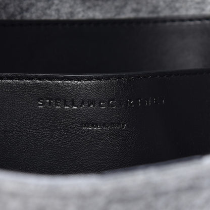 Stella McCartney Eco Felt Mini Logo Crossbody Smoke Slate 6 of 9