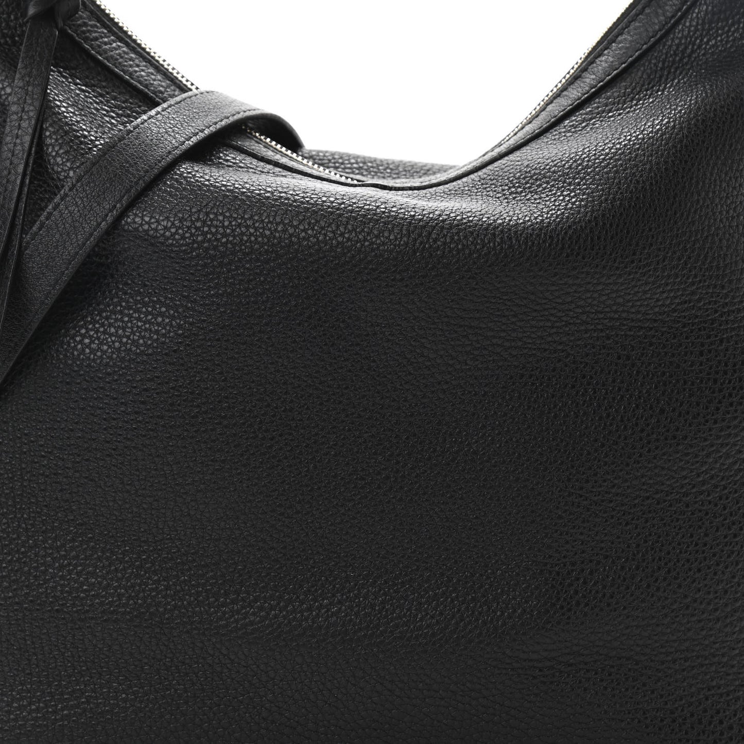 Pebbled Calfskin Small Miss GG Hobo Black