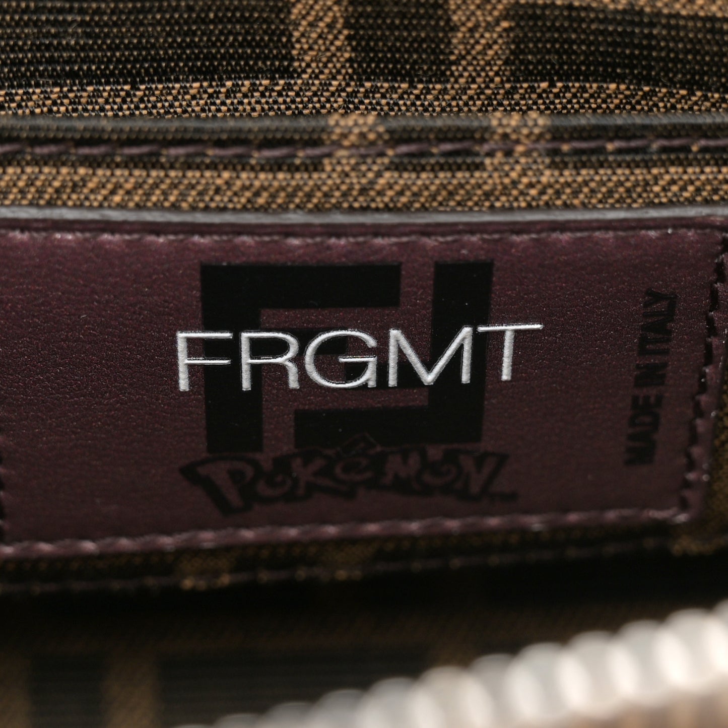 X FRGMT X POKEMON Glazed Fabric FF Pokemon Mini By The Way Top Handle Tobacco Moro Giallo Mimosa