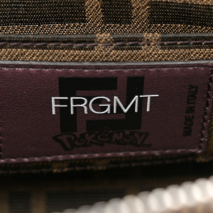 Fendi X FRGMT X POKEMON Glazed Fabric FF Pokemon Mini By The Way Top Handle Tobacco Moro Giallo Mimosa 6 of 10