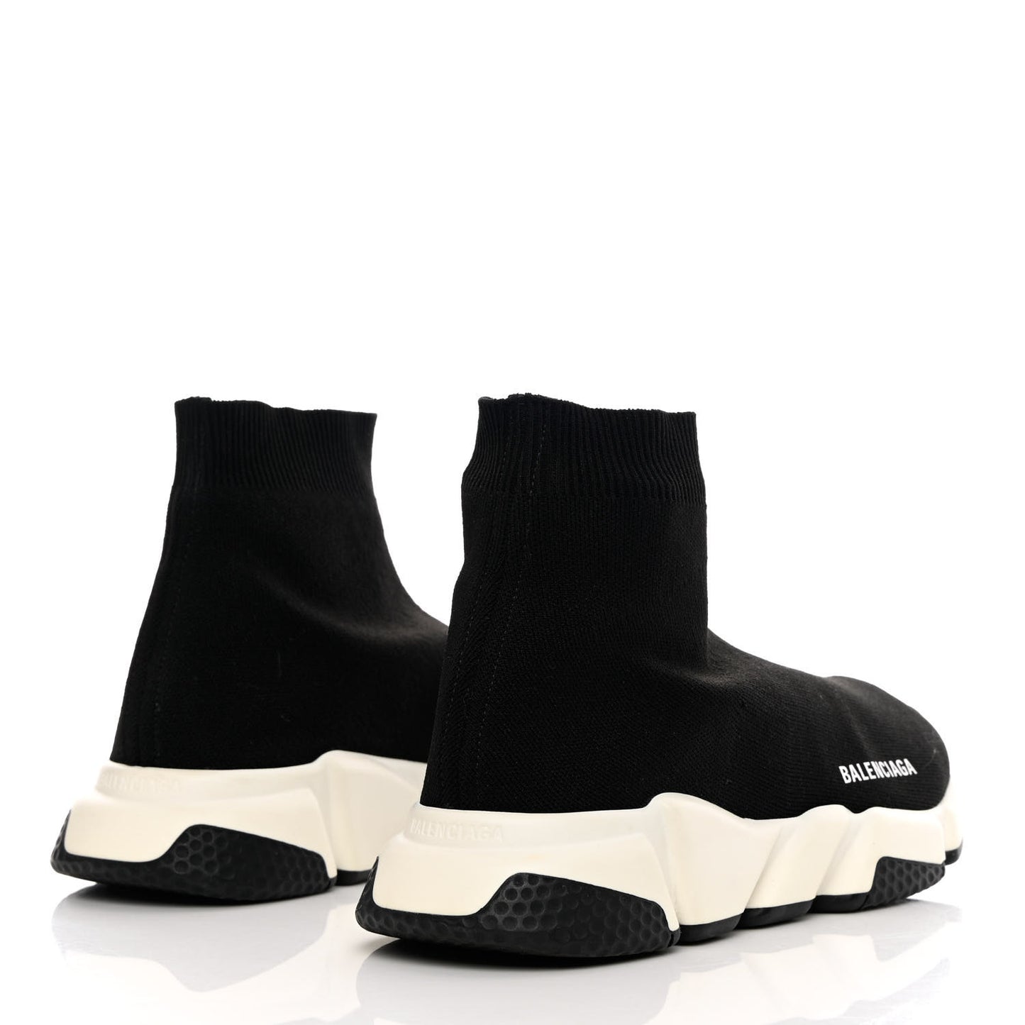 Neoprene Knit Mens Speed Sneakers 41 Black White