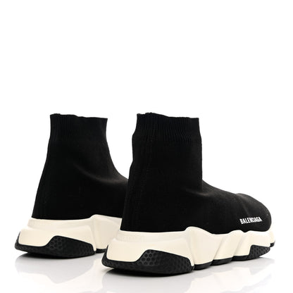 Balenciaga Neoprene Knit Mens Speed Sneakers 41 Black White 4 of 10