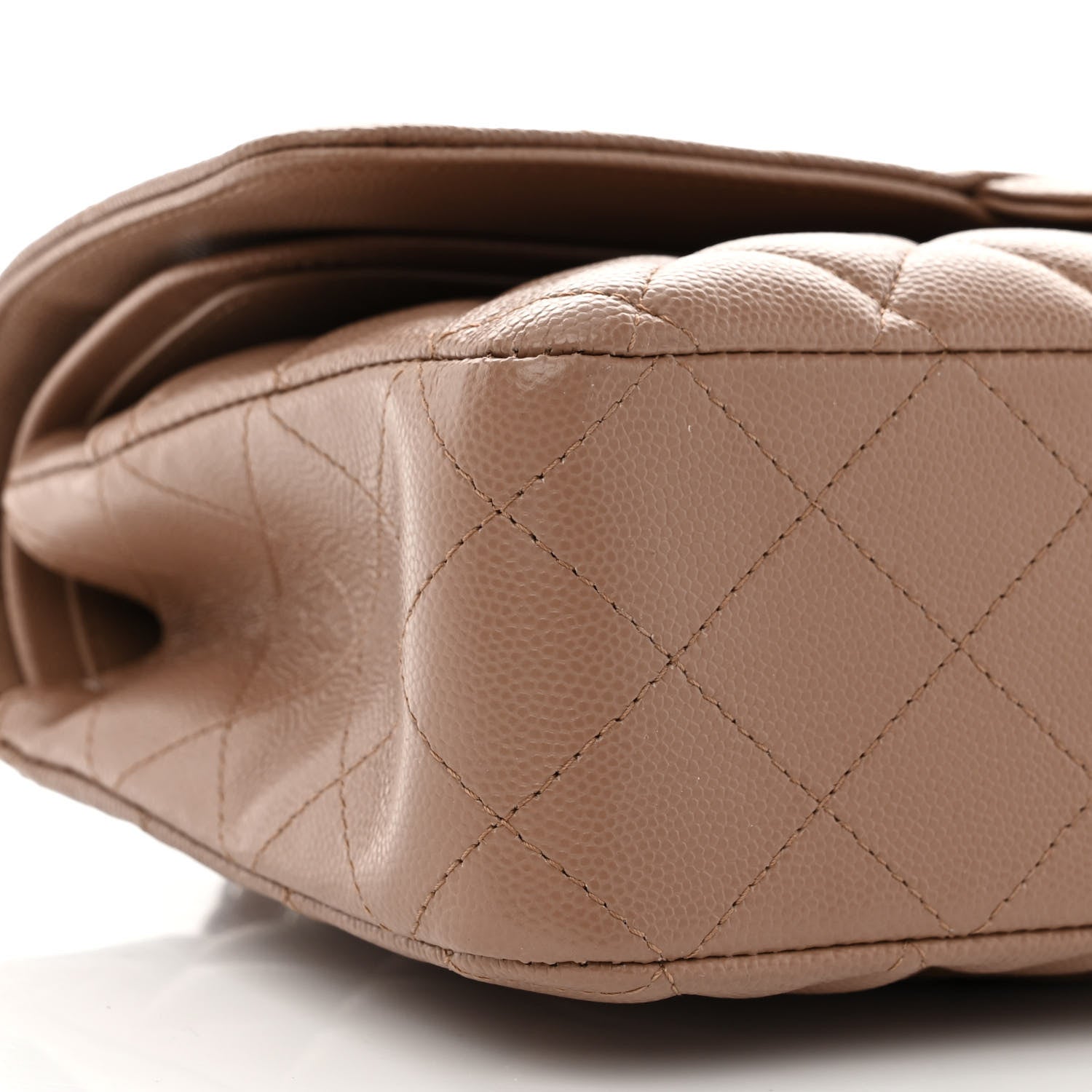 Chanel Caviar Quilted Medium Double Flap Beige 8 of 11