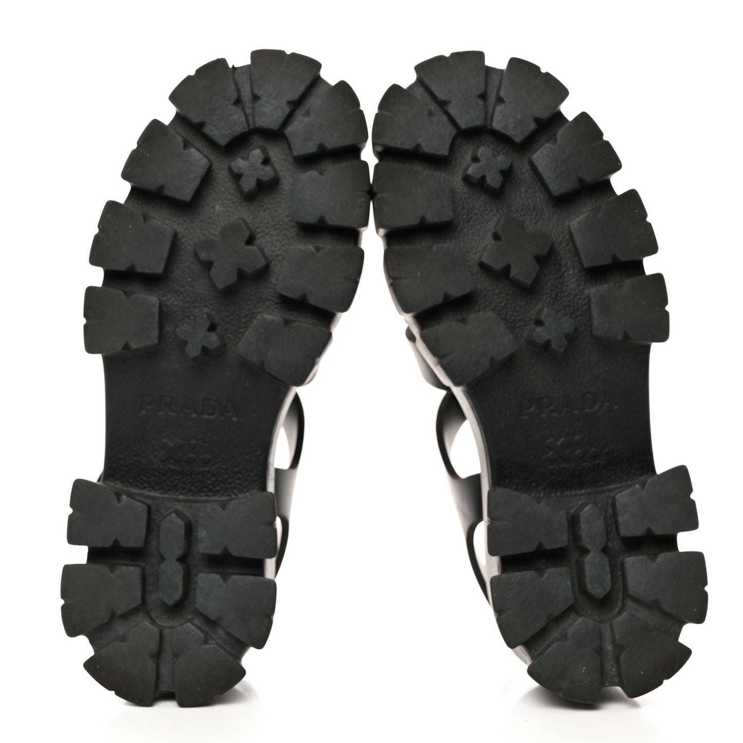 Foam Rubber Triangle Logo Monolith 55mm Cage Sandals 36 Black