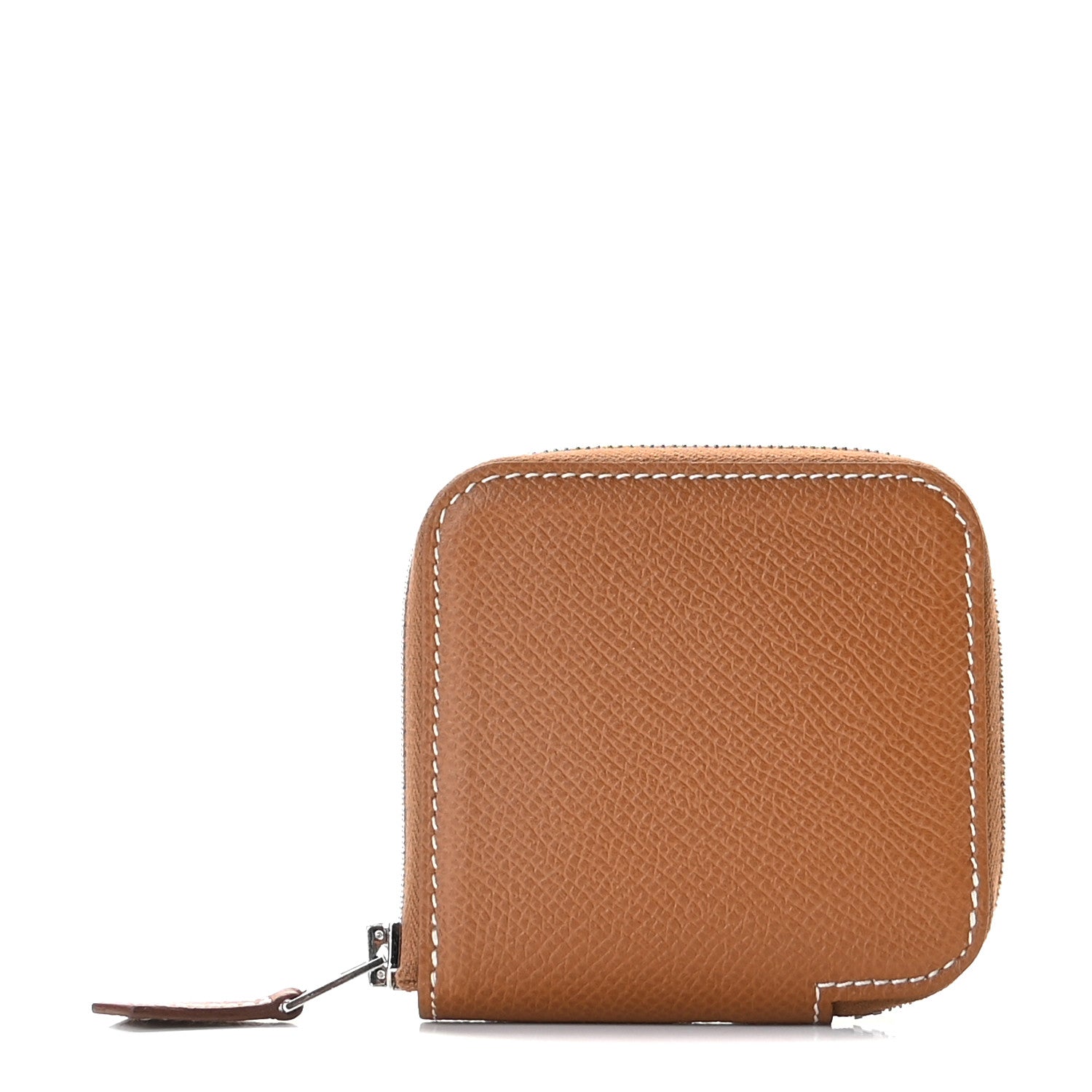 Hermes Epsom Silk'In Coin Purse Gold Bleu Navy Beige 1 of 9