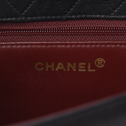 Chanel Lambskin Quilted Shoulder Flap Bag Black 6 of 34