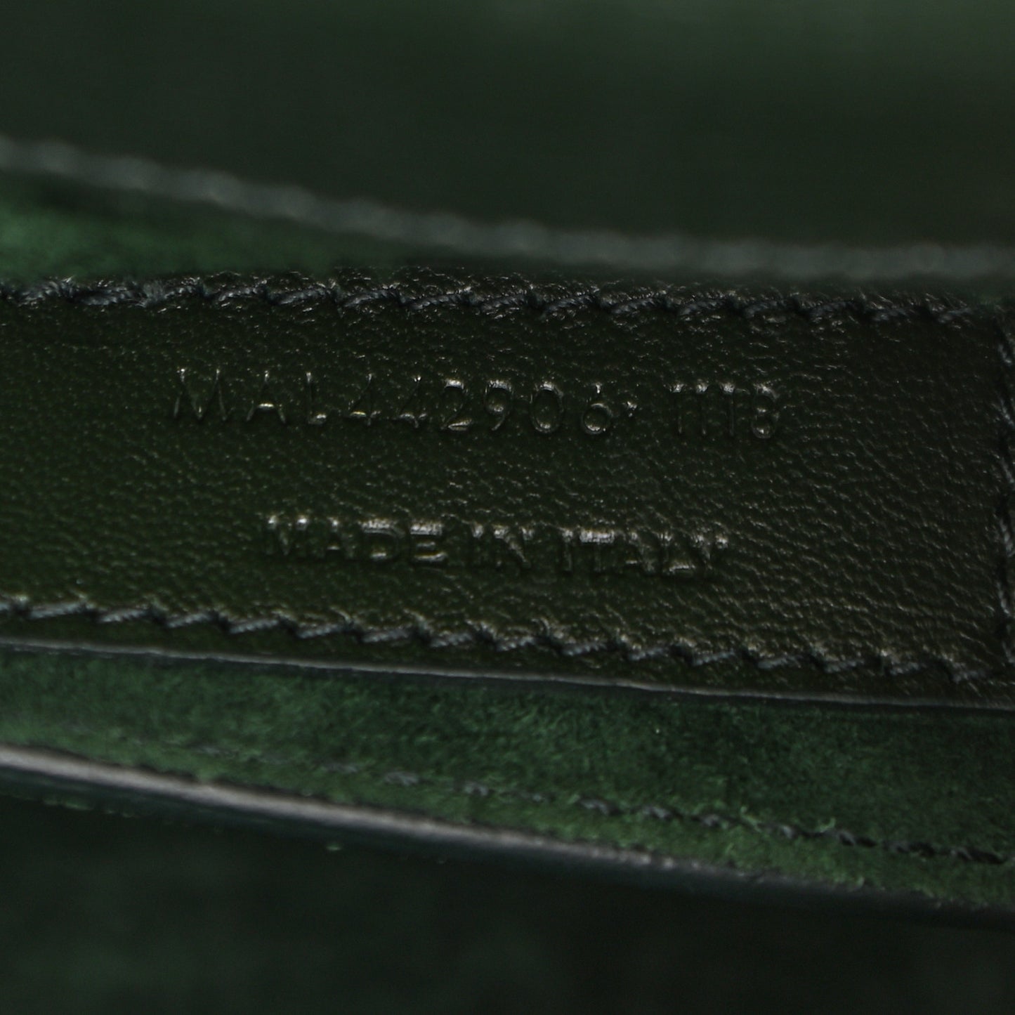 Calfskin Medium Monogram Sunset Dark Green