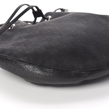 Gucci Monogram Drawstring Hobo Black 8 of 9