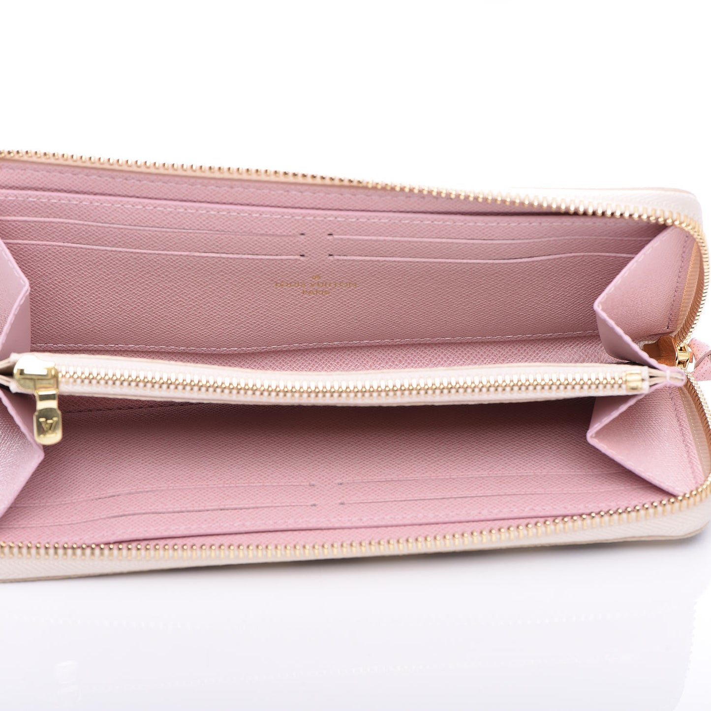 Damier Azur Clemence Wallet Rose Ballerine