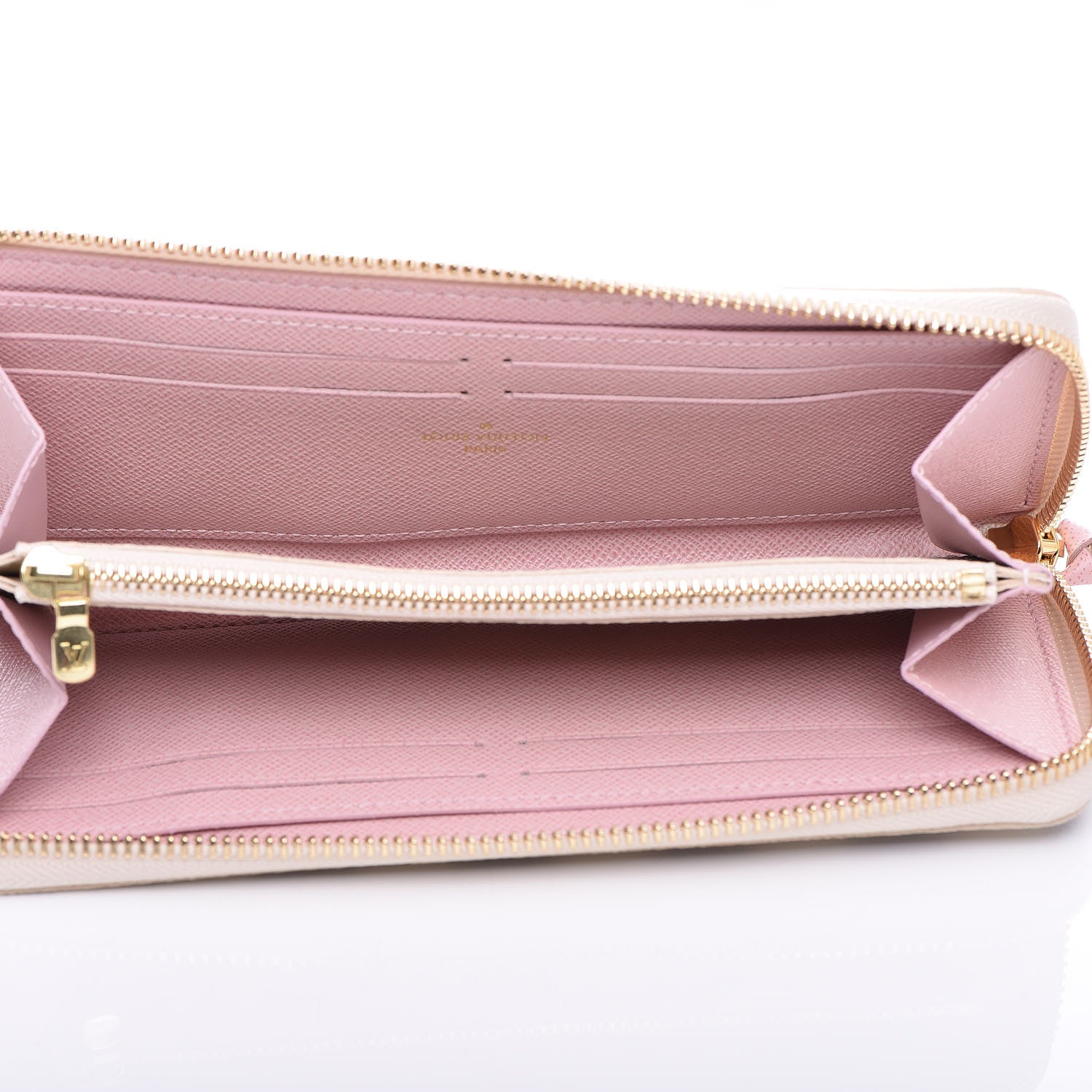 Louis Vuitton Damier Azur Clemence Wallet Rose Ballerine 5 of 8