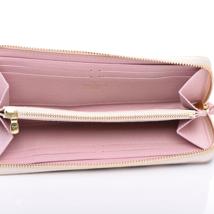 Louis Vuitton Damier Azur Clemence Wallet Rose Ballerine 5 of 8