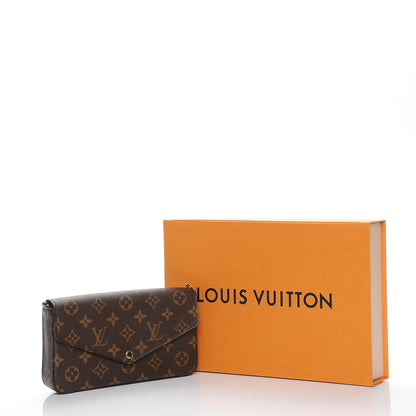 Louis Vuitton Monogram Pochette Felicie Chain Wallet Fuchsia 8 of 8
