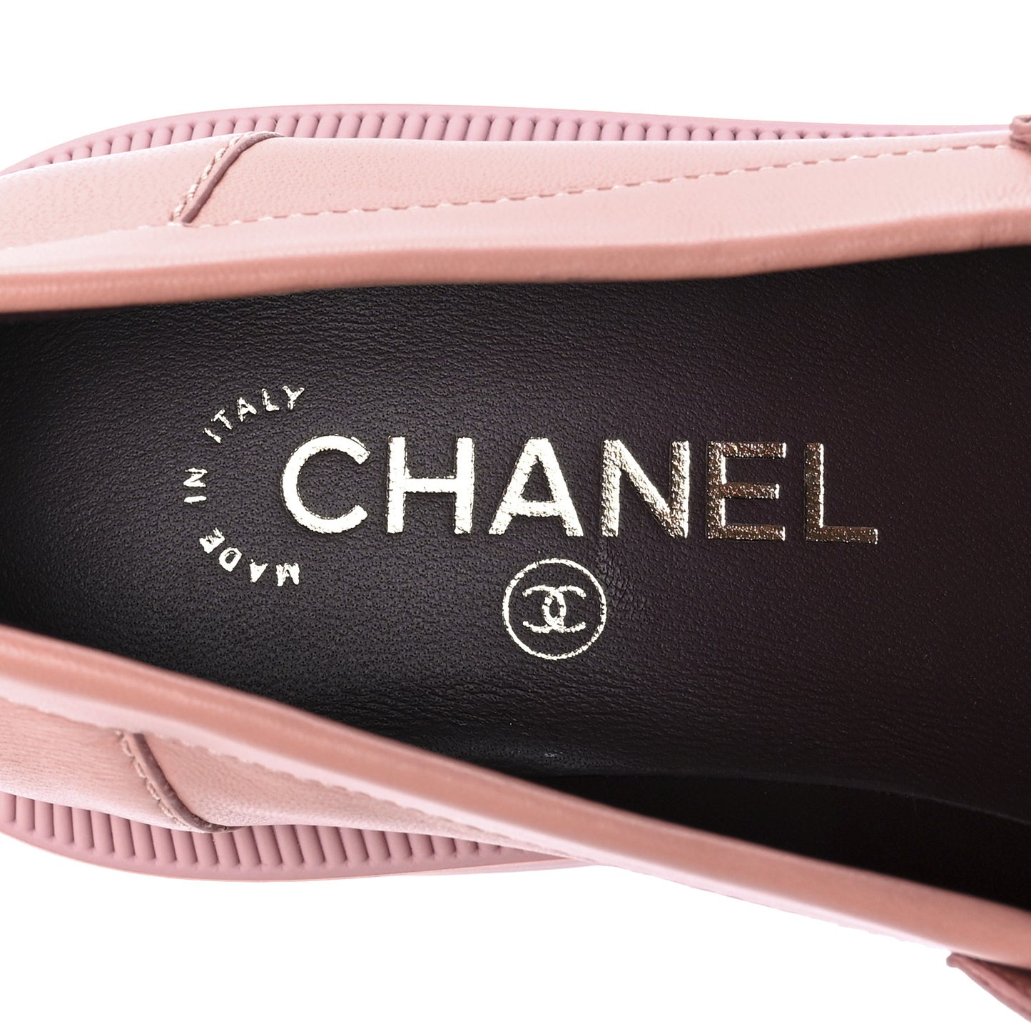 Lambskin Quilted CC Turnlock Loafers 37 Dark Pink