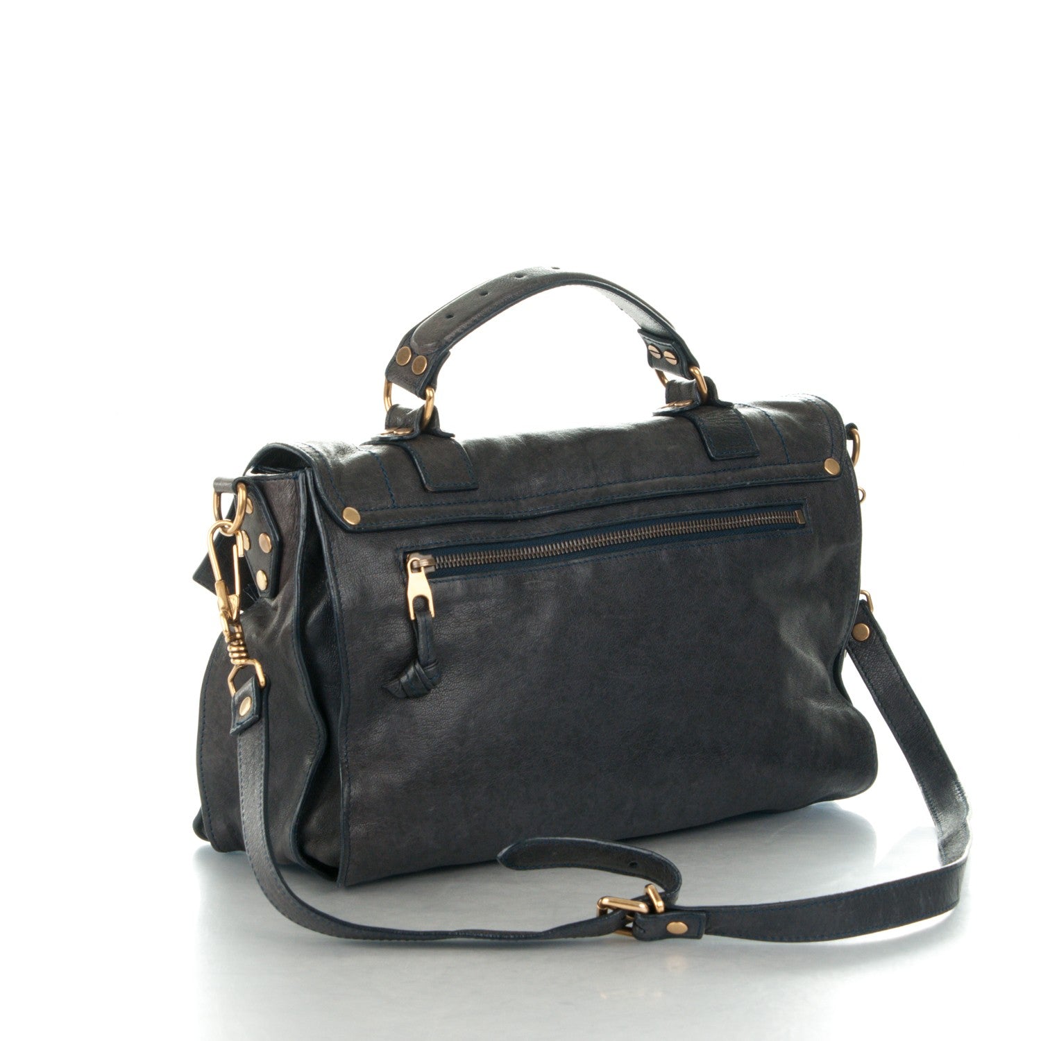 Proenza Schouler Lambskin Medium PS1 Satchel Midnight 3 of 7