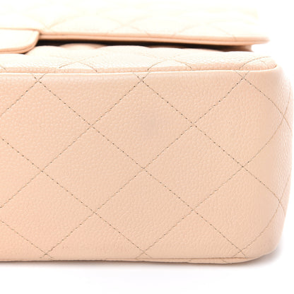 Chanel Caviar Quilted Jumbo Double Flap Beige Clair 9 of 11