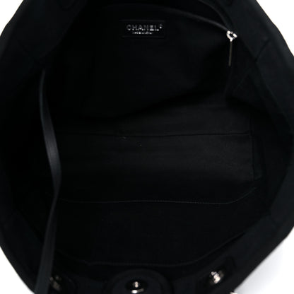 Chanel Mixed Fibers Small Deauville Tote Black 5 of 15