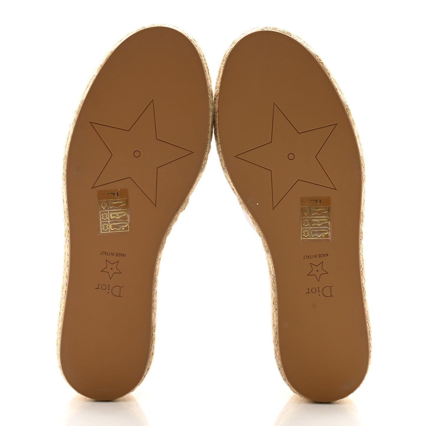 Calfskin Graphic Cannage Attitude Dior Wedge Slide 37.5 Camel