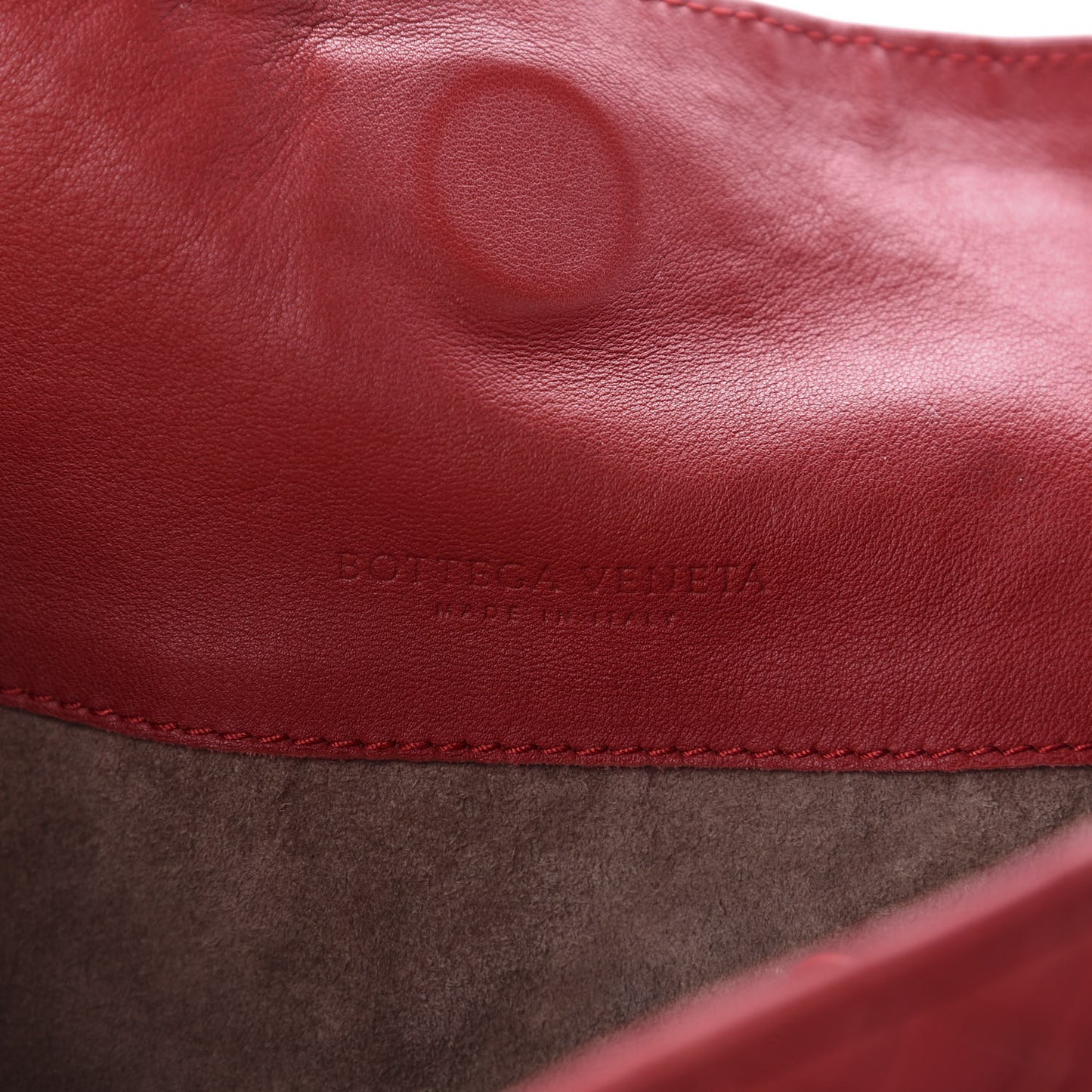 Nappa Intrecciato Parachute Bag Red