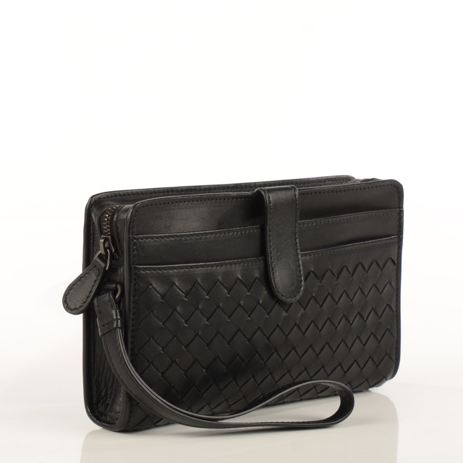 Bottega Veneta Nappa Intrecciato Clutch Wallet Nero Black 3 of 7