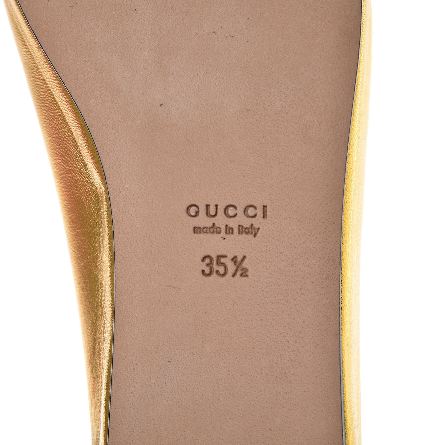 Metallic Nappa Patent Hannelore Detachable Platform Sandals 35.5 Gold