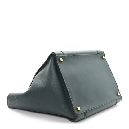Celine Grained Calfskin Medium Phantom Luggage Emerald 4 of 9
