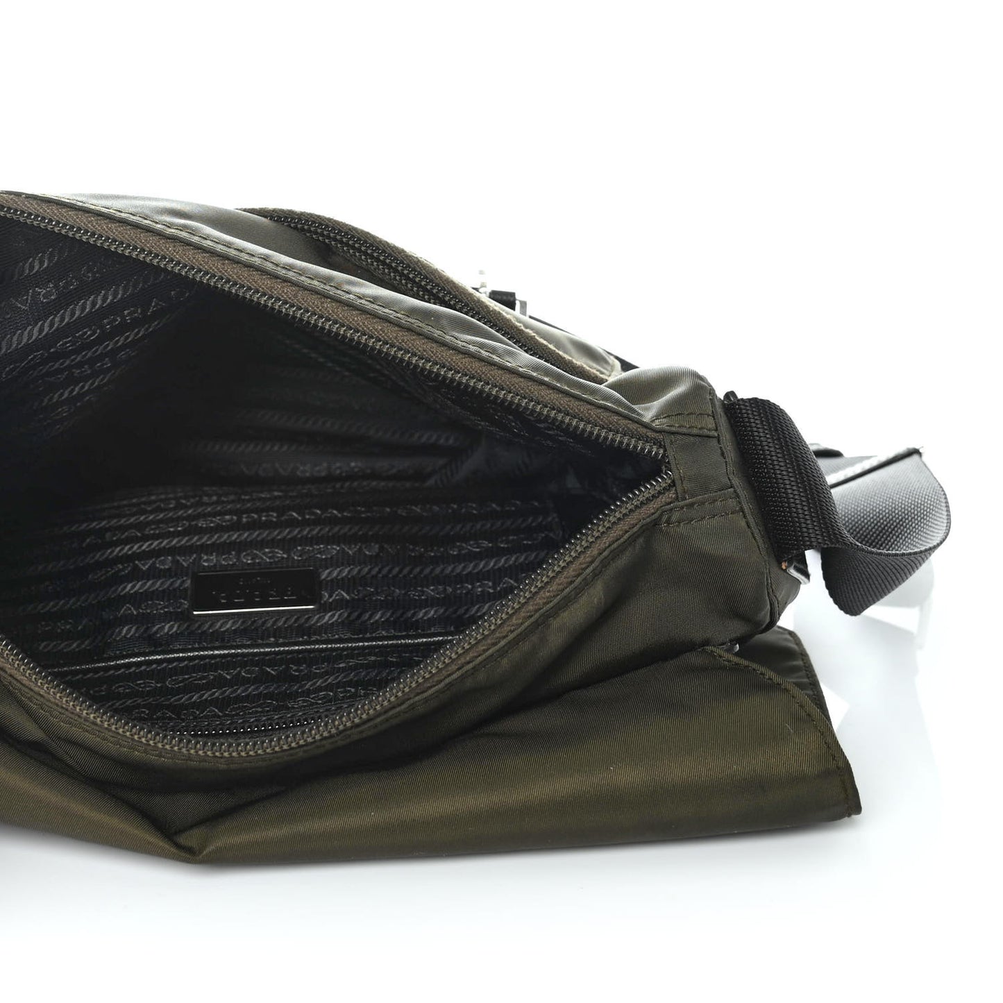 Tessuto Nylon Saffiano Messenger Bag Mimetico