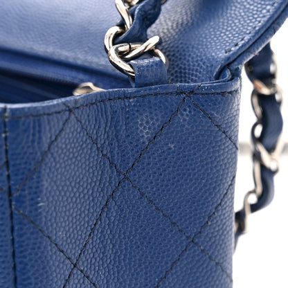 Chanel Caviar Quilted Mini Rectangular Flap Blue 16 of 18