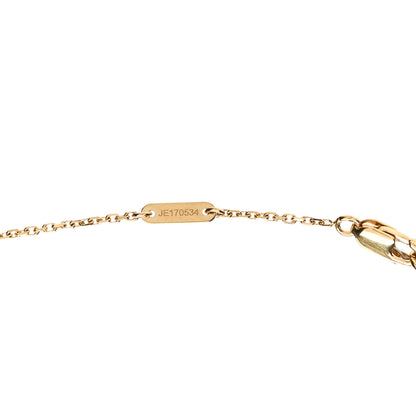 Van Cleef & Arpels 18K Yellow Gold Mother of Pearl Sweet Alhambra Butterfly Pendant Necklace 5 of 6