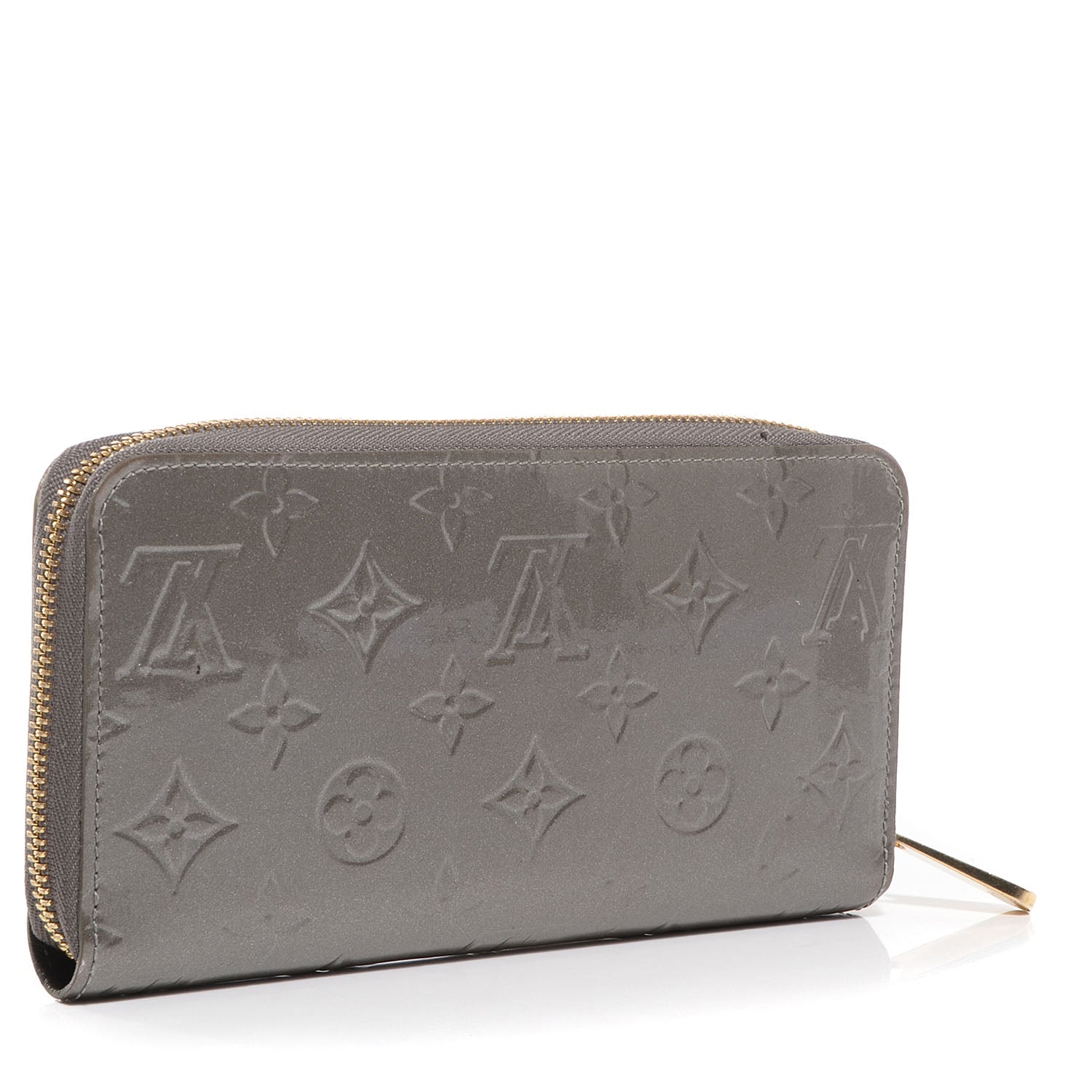 Louis Vuitton Vernis Zippy Wallet Gris Art Deco 3 of 7