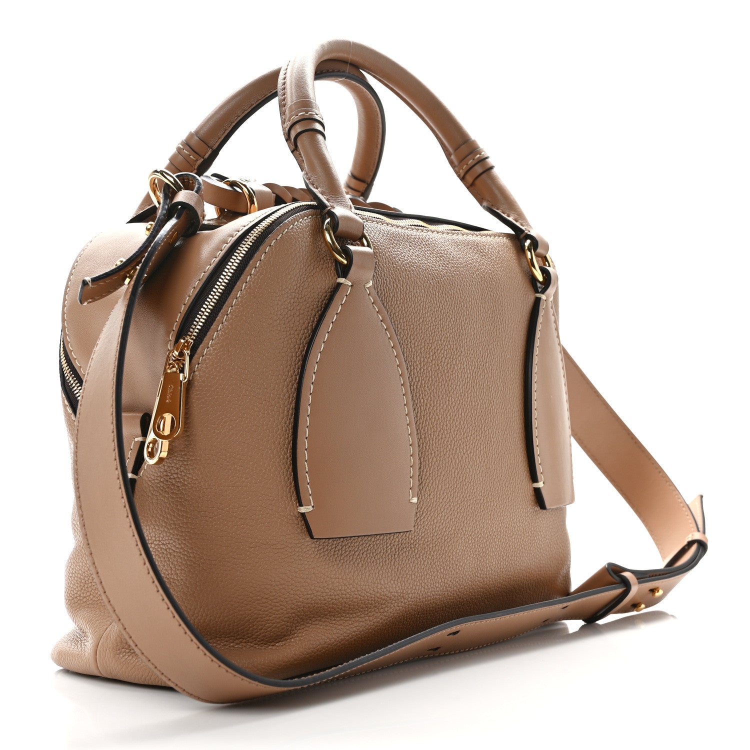 Chloe Calfskin Medium Daria Cement Brown 3 of 12