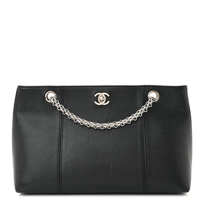 Chanel Grained Calfskin Bijoux Chain Shoulder Bag Black 1 of 12