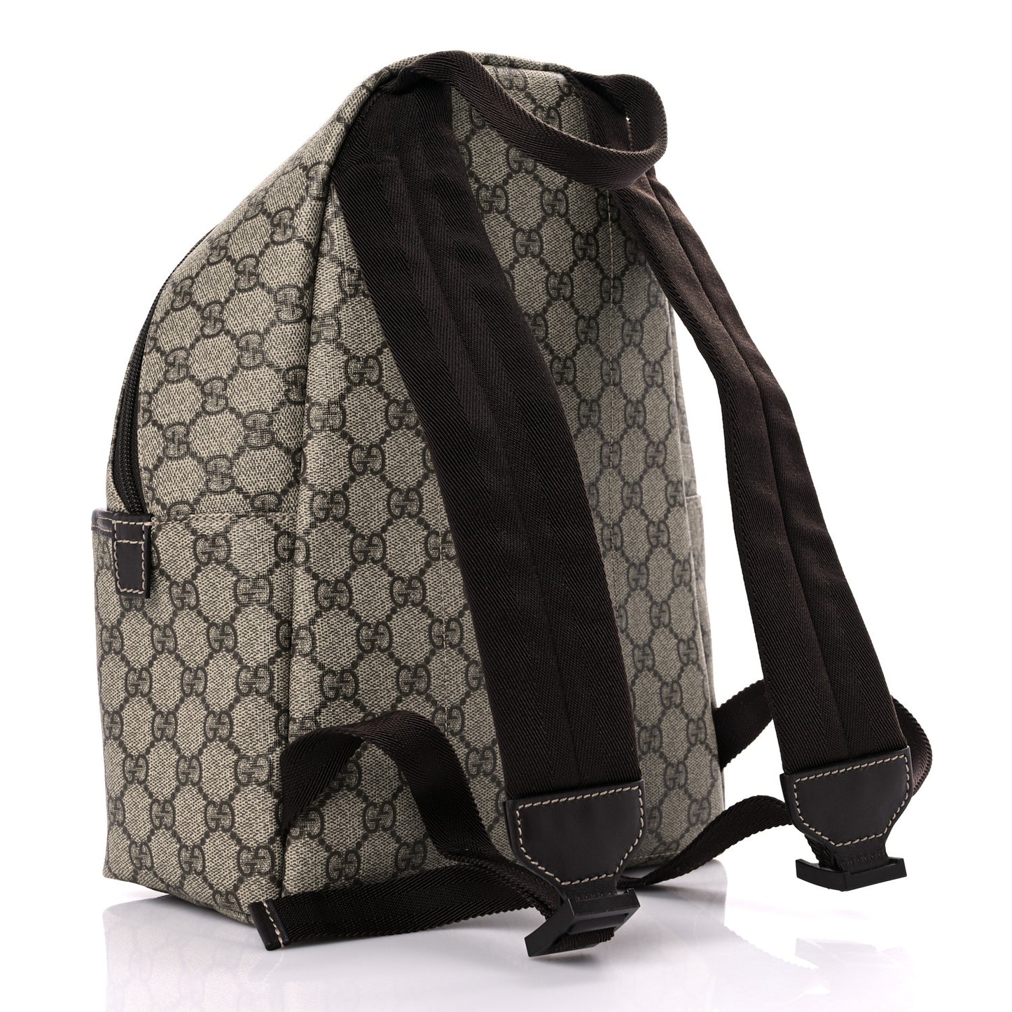 GG Supreme Monogram Margaux Calfskin Childrens Day Backpack Beige Ebony Cocoa Dark Chocolate